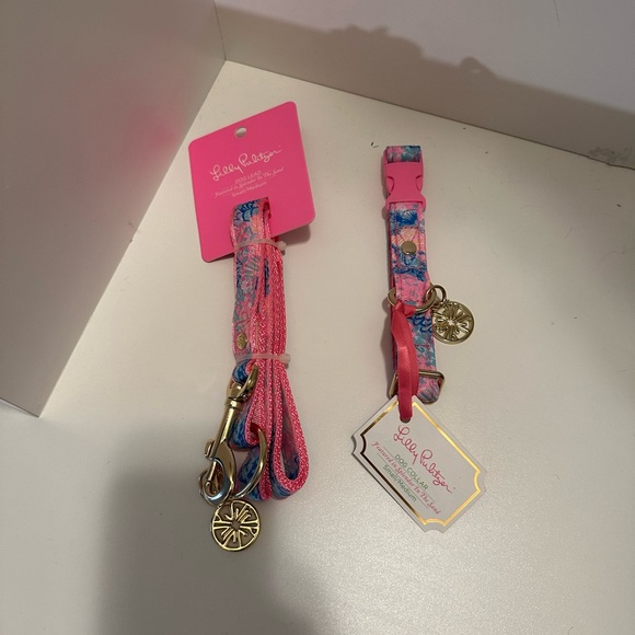 Lilly Pulitzer Dog Nwt Lilly Pulitzer Dog Collar And Leash Poshmark